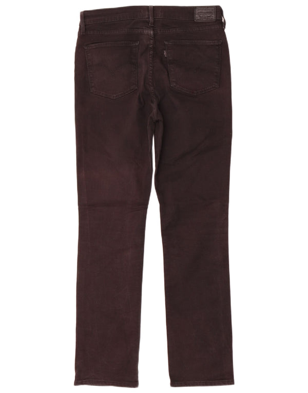 Levi's Jeans rectos de talle alto 724 para mujer W31 L30 Algodón negro
