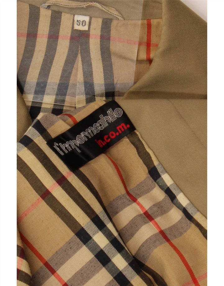 Abrigo vintage para hombre IT 50 Large Khaki