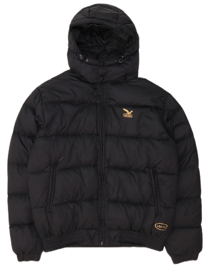 SALEWA Chaqueta acolchada con capucha para hombre EU 50 Large Poliamida negra