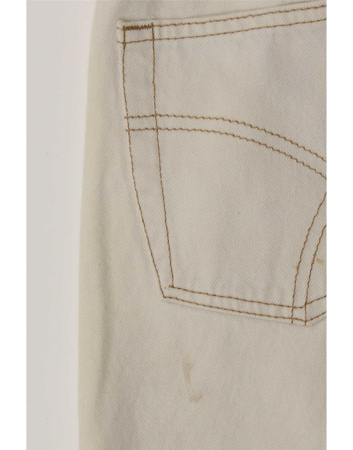 Vaqueros cónicos para hombre Gas W32 L30 Algodón blanco