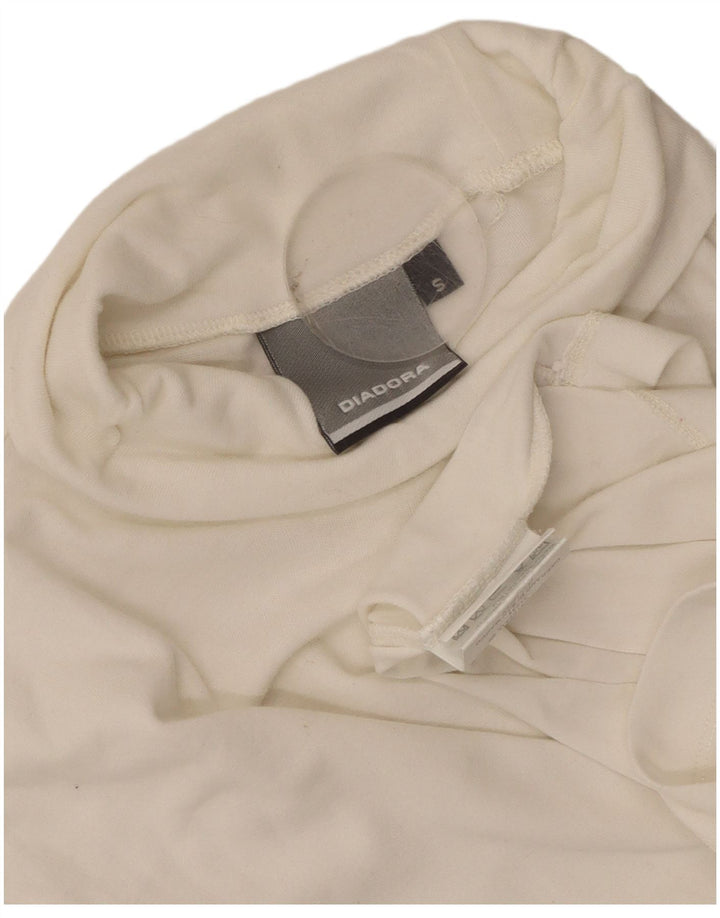 Diadora Hombre Top Manga Larga Small Blanco Algodón