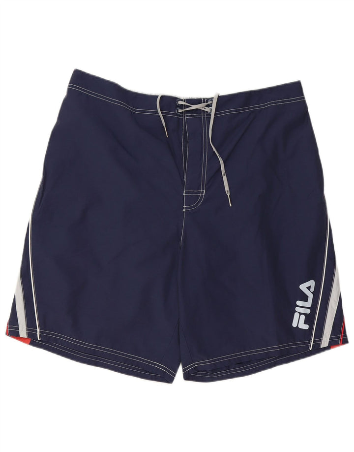 Fila Bañador gráfico para hombre 2XL Azul marino Colorblock Poliéster