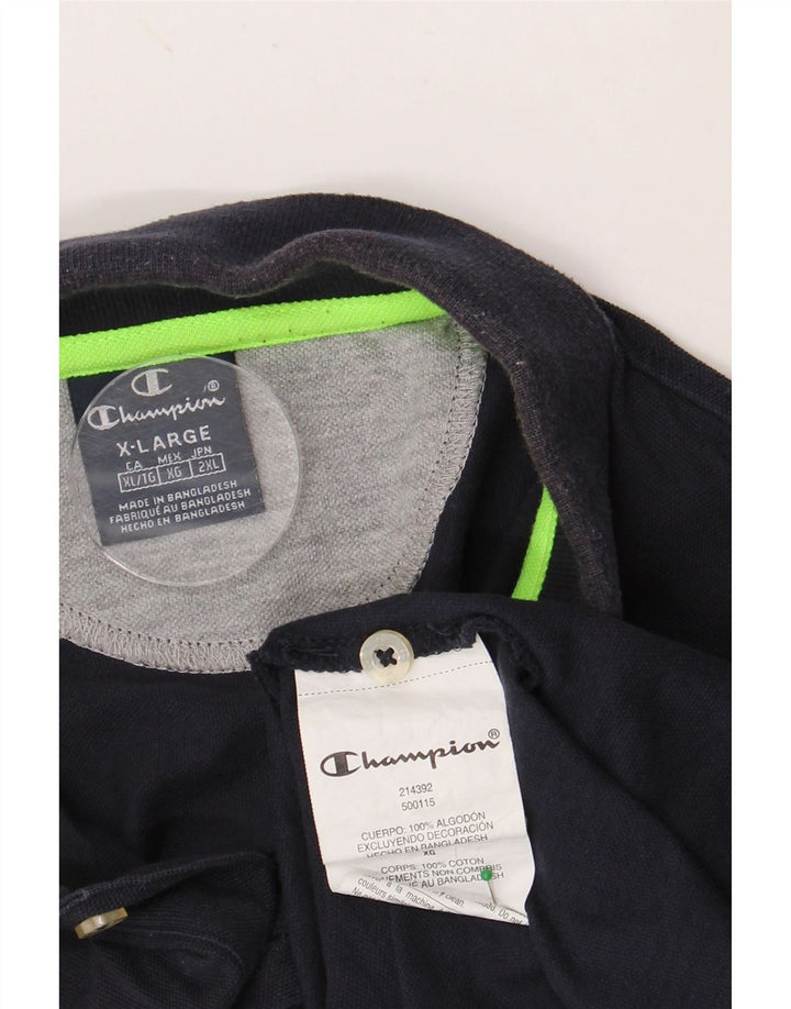 CHAMPION Polo Hombre XL Azul Marino Algodón