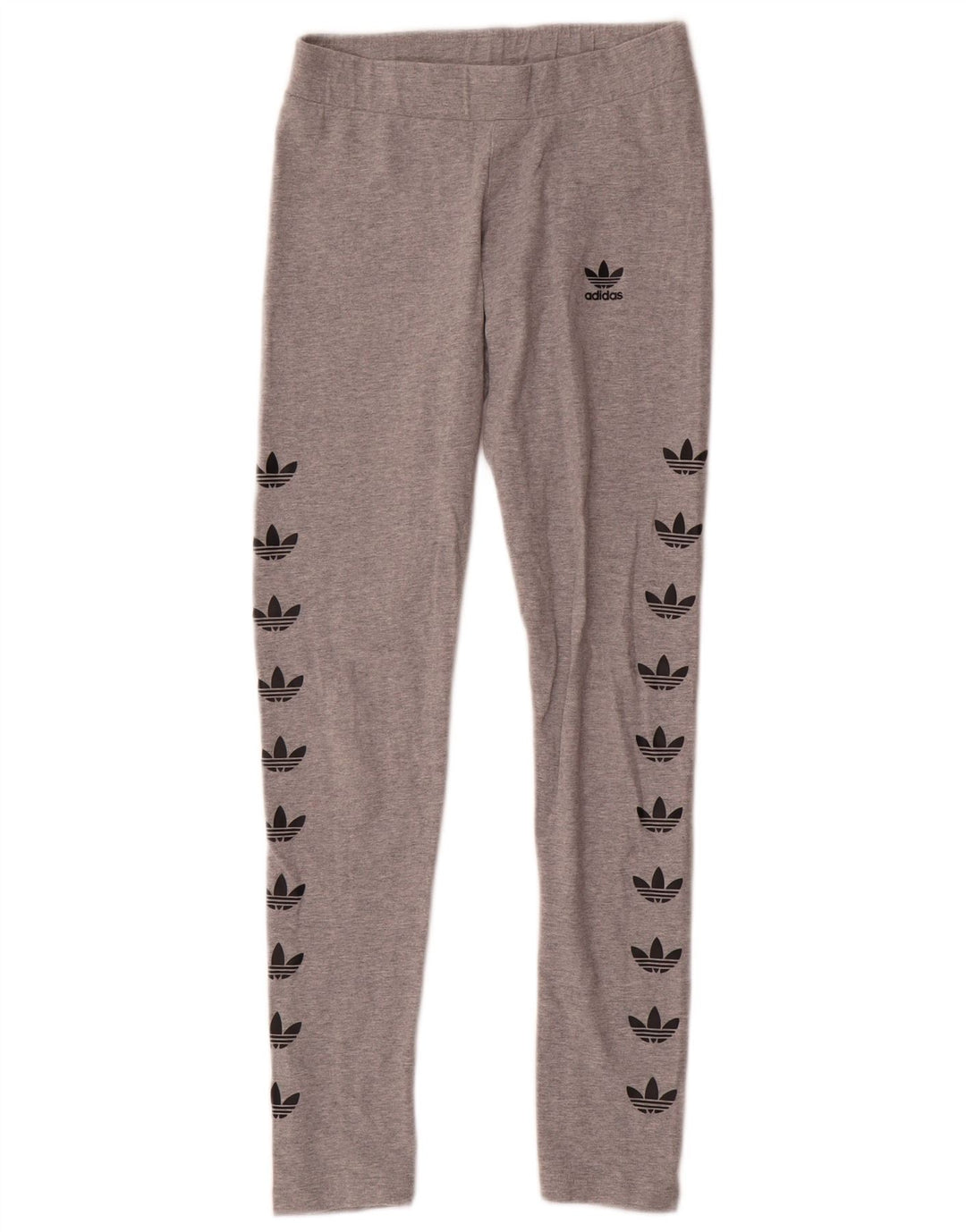Adidas Leggings gráficos para mujer UK 8 Small Gris Algodón