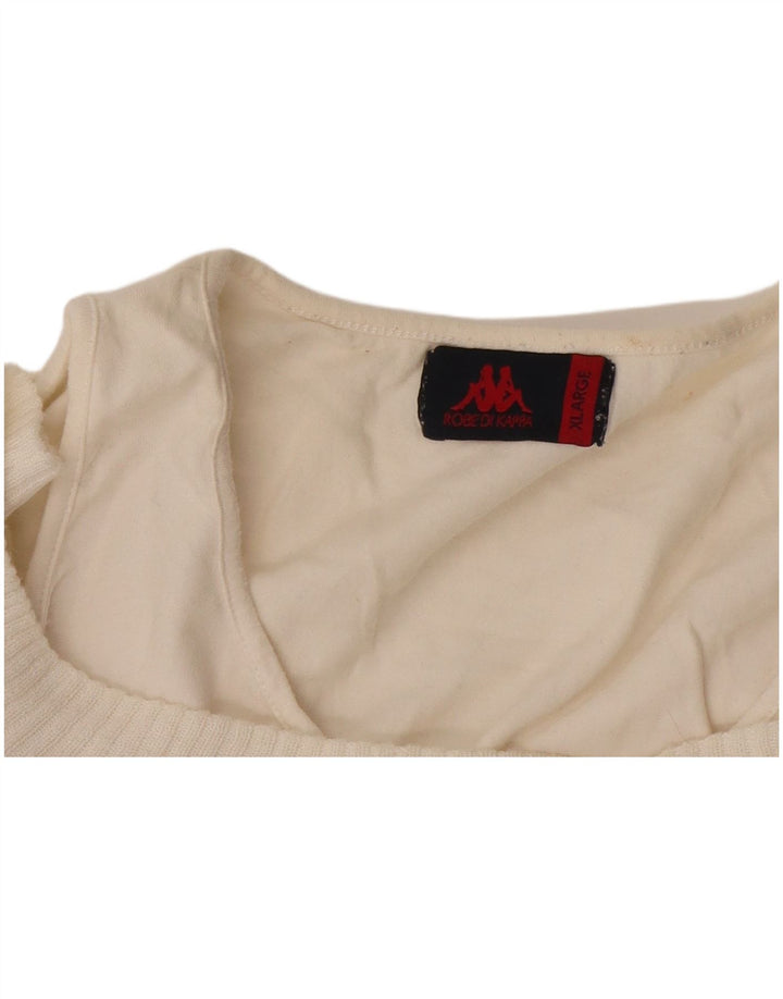 Kappa Jersey con Cuello Barco para Mujer UK 40 XL Blanco