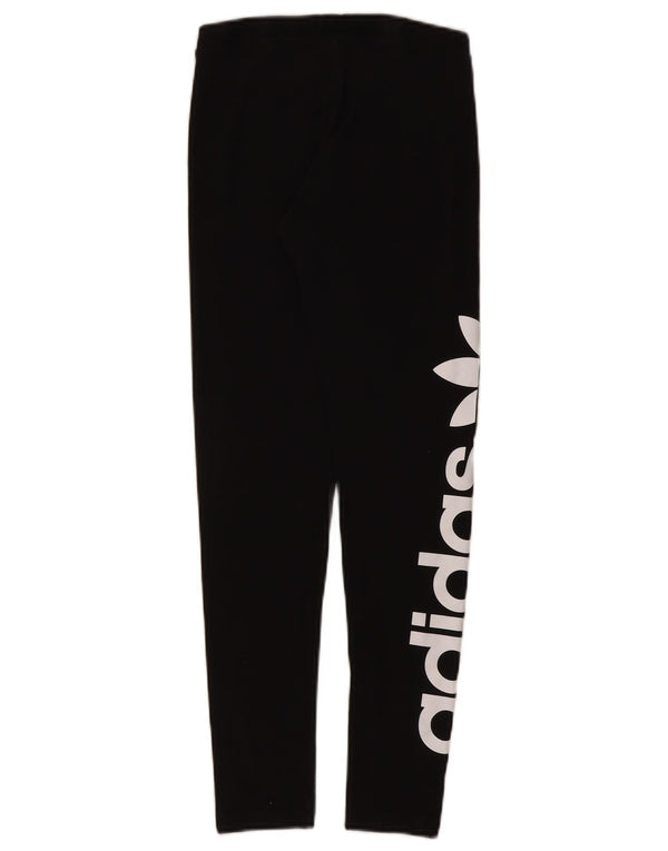 Adidas Leggings gráficos para mujer Reino Unido 10 Pequeño algodón negro