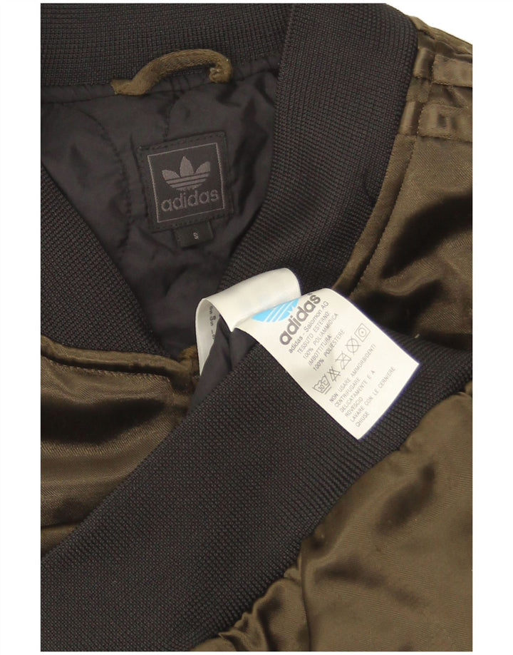 Adidas Chaqueta universitaria para hombre UK 36 Small Caqui Poliamida
