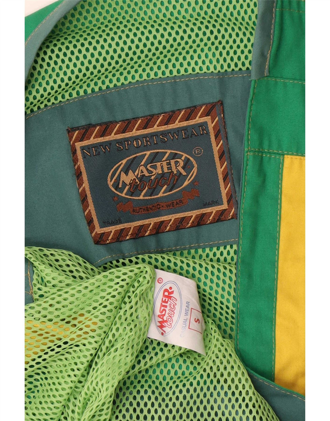 Master Chaleco para hombre UK 40 Grande Verde Colorblock Algodón
