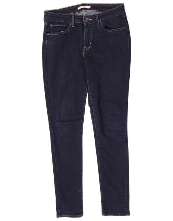 Levi's Jeans Ajustados 711 Para Mujer W29 L30 Algodón Azul Marino