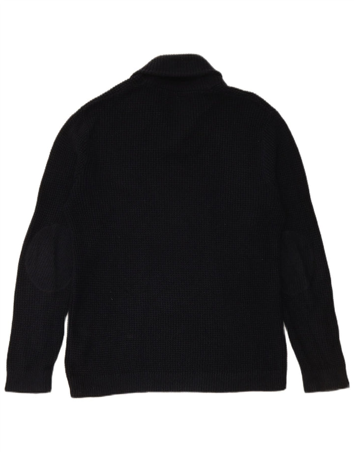 JACK & JONES Jersey con Cuello Chal para Hombre XL Azul Marino Algodón