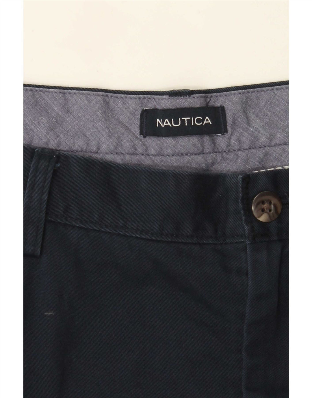 Nautica Pantalón chino regular para hombre W40 L28 Azul marino