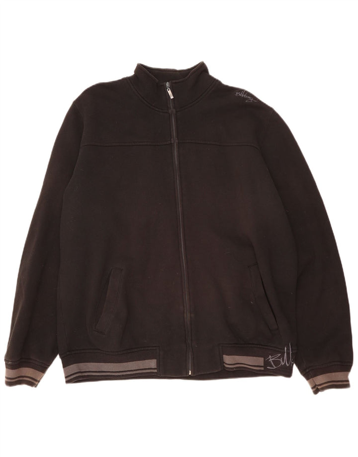 Billabong Hombre Chándal Top Chaqueta XL Algodón Negro
