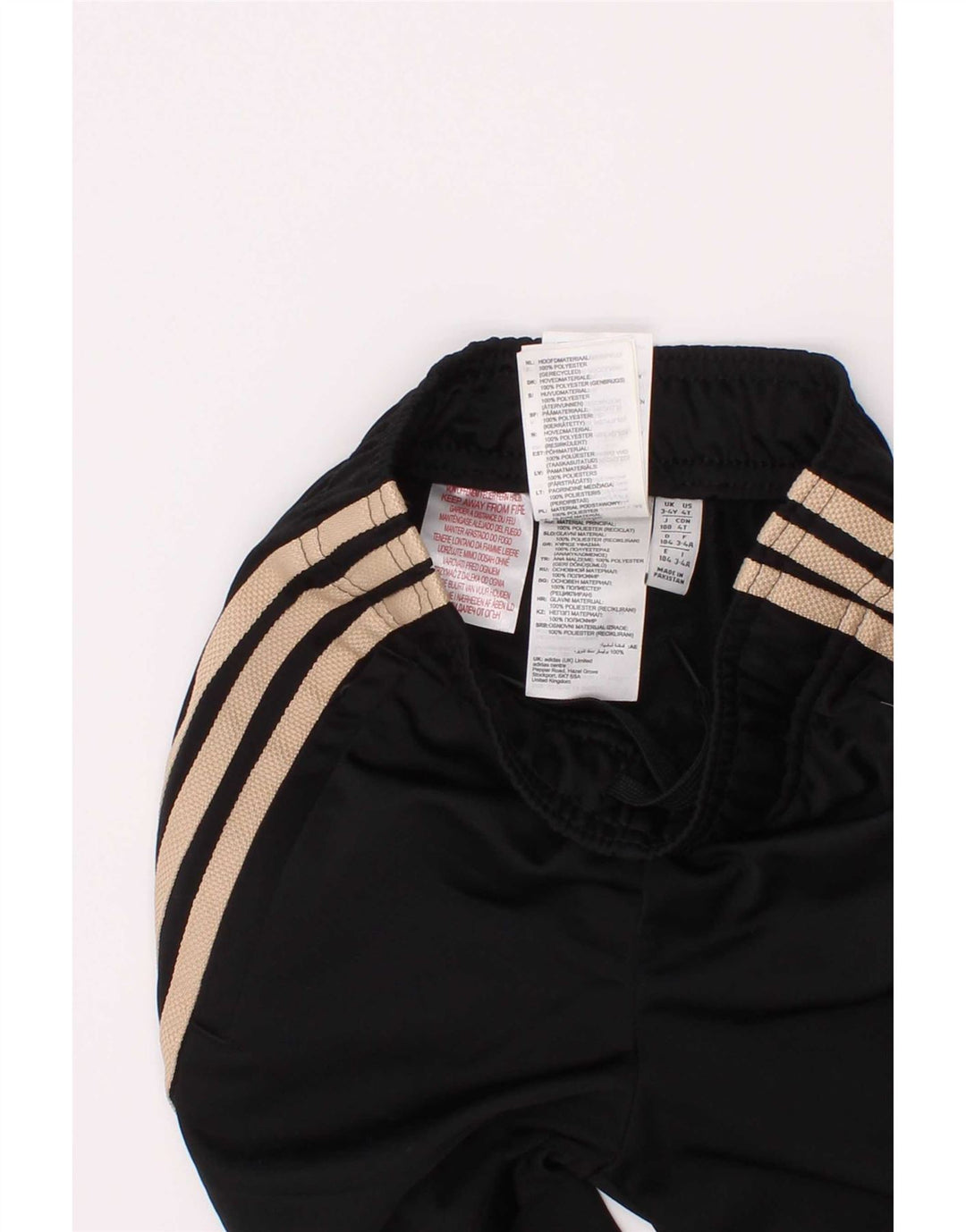 Adidas Pantalones de chándal para niño Joggers 3-4 años Negro Poliéster