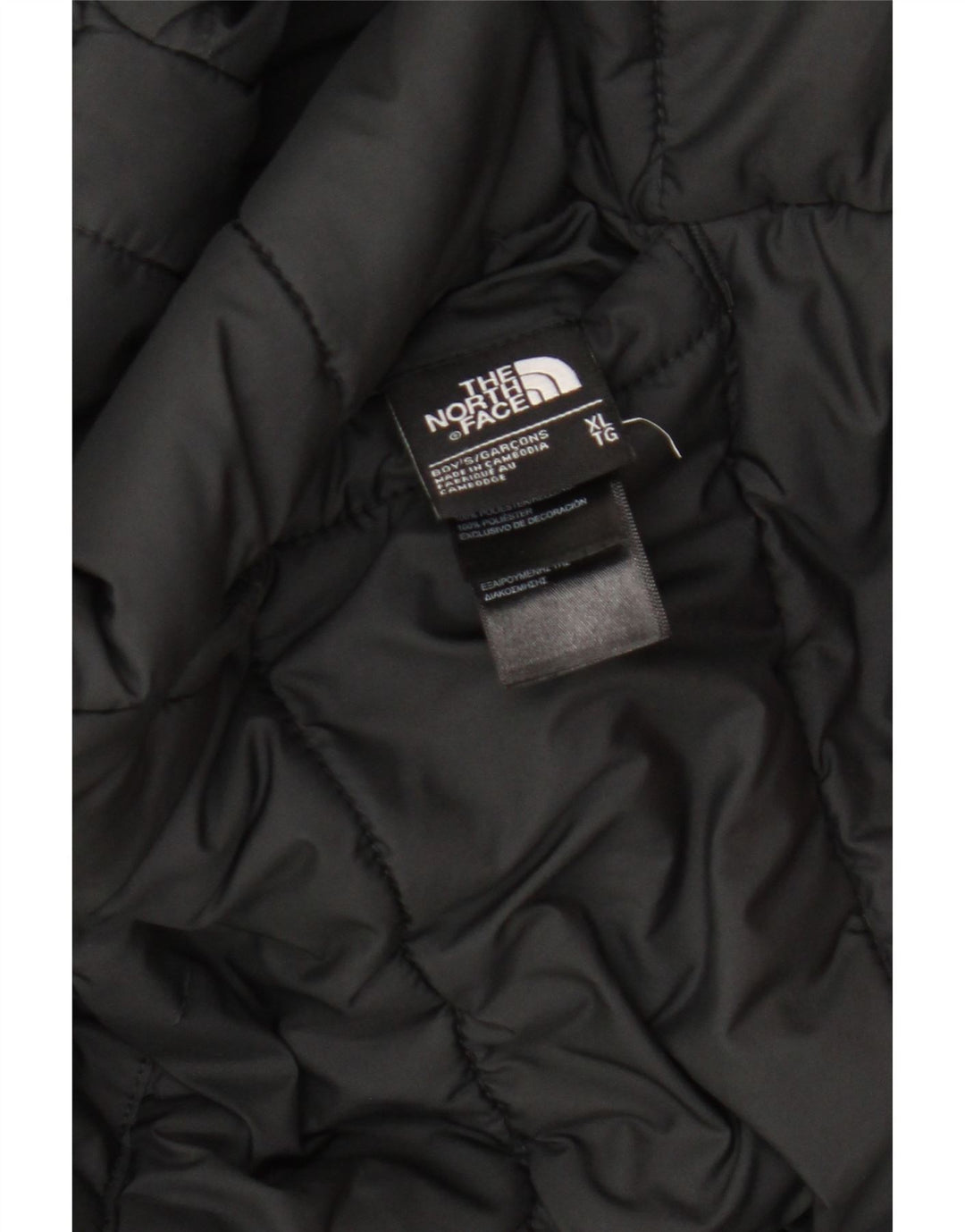 The North Face Chaqueta acolchada reversible con capucha para niño 14-15 años XL Negro