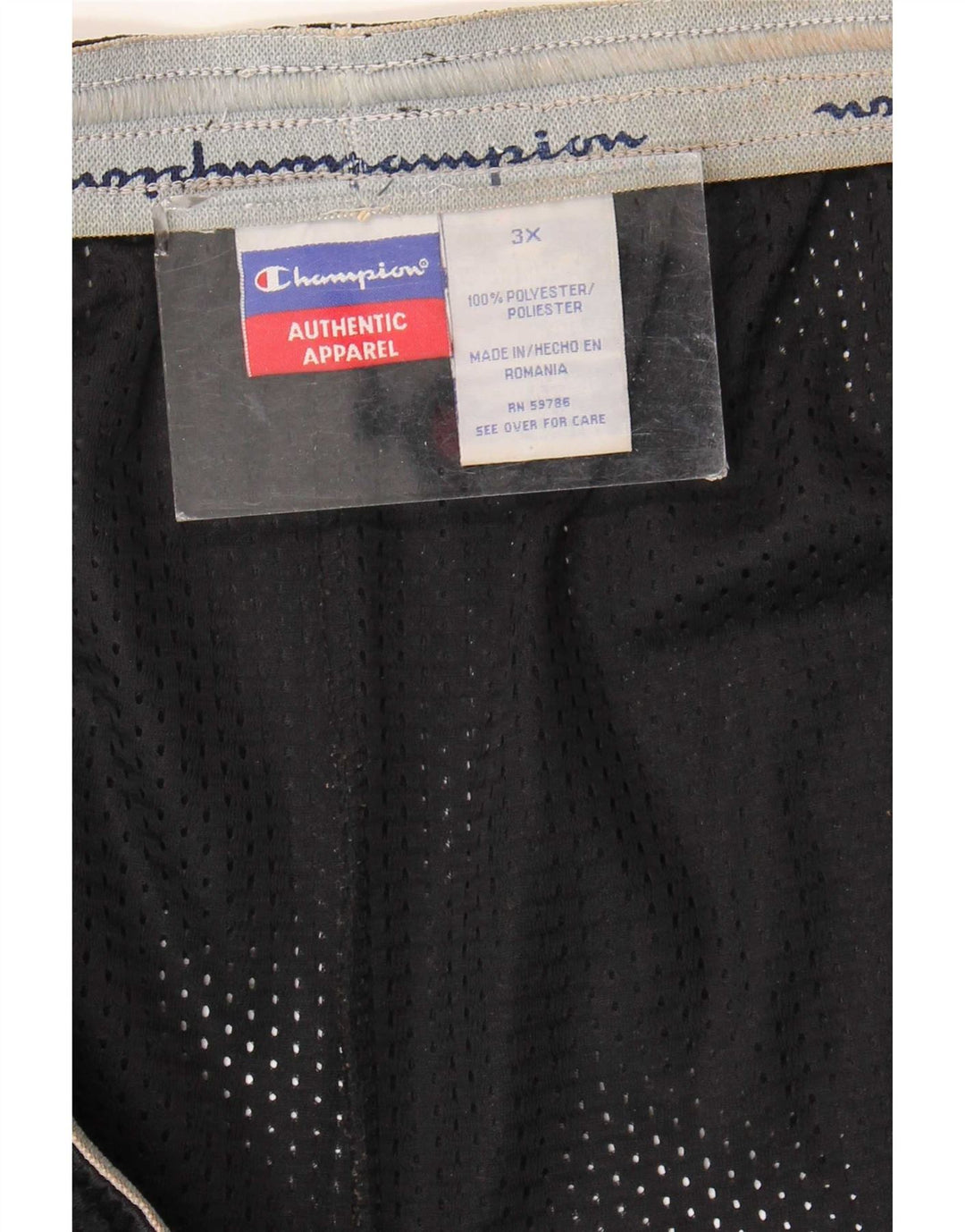 Champion Pantalones cortos deportivos para hombre 3XL Poliéster negro