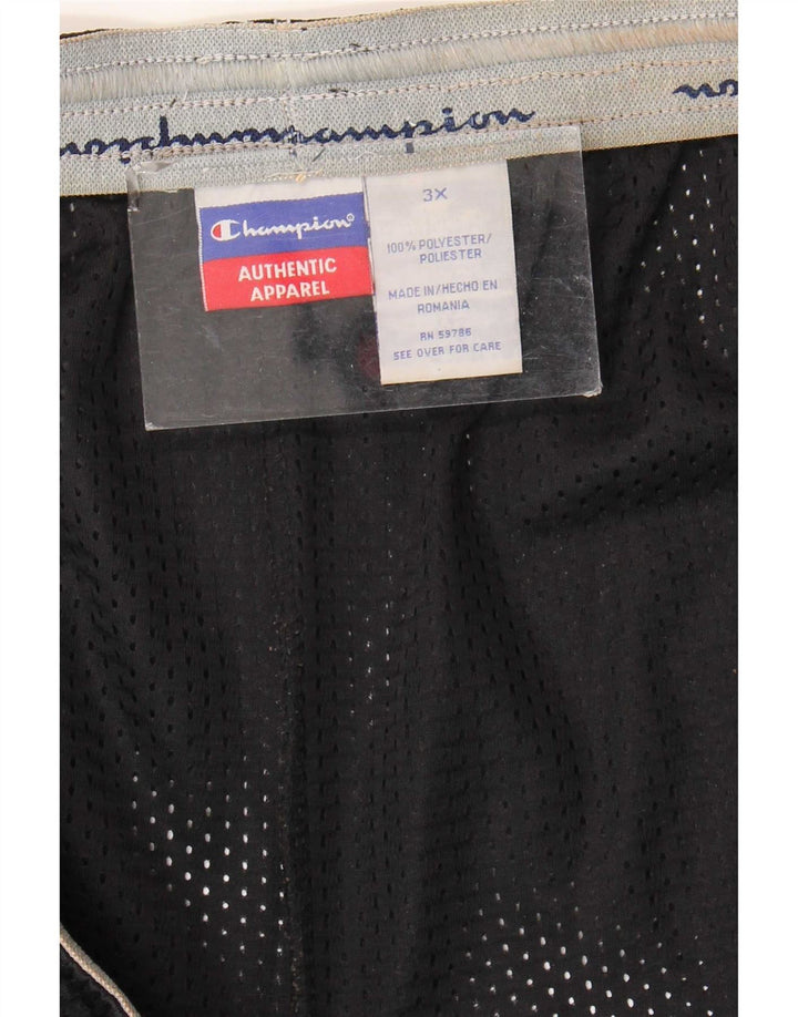 Champion Pantalones cortos deportivos para hombre 3XL Poliéster negro