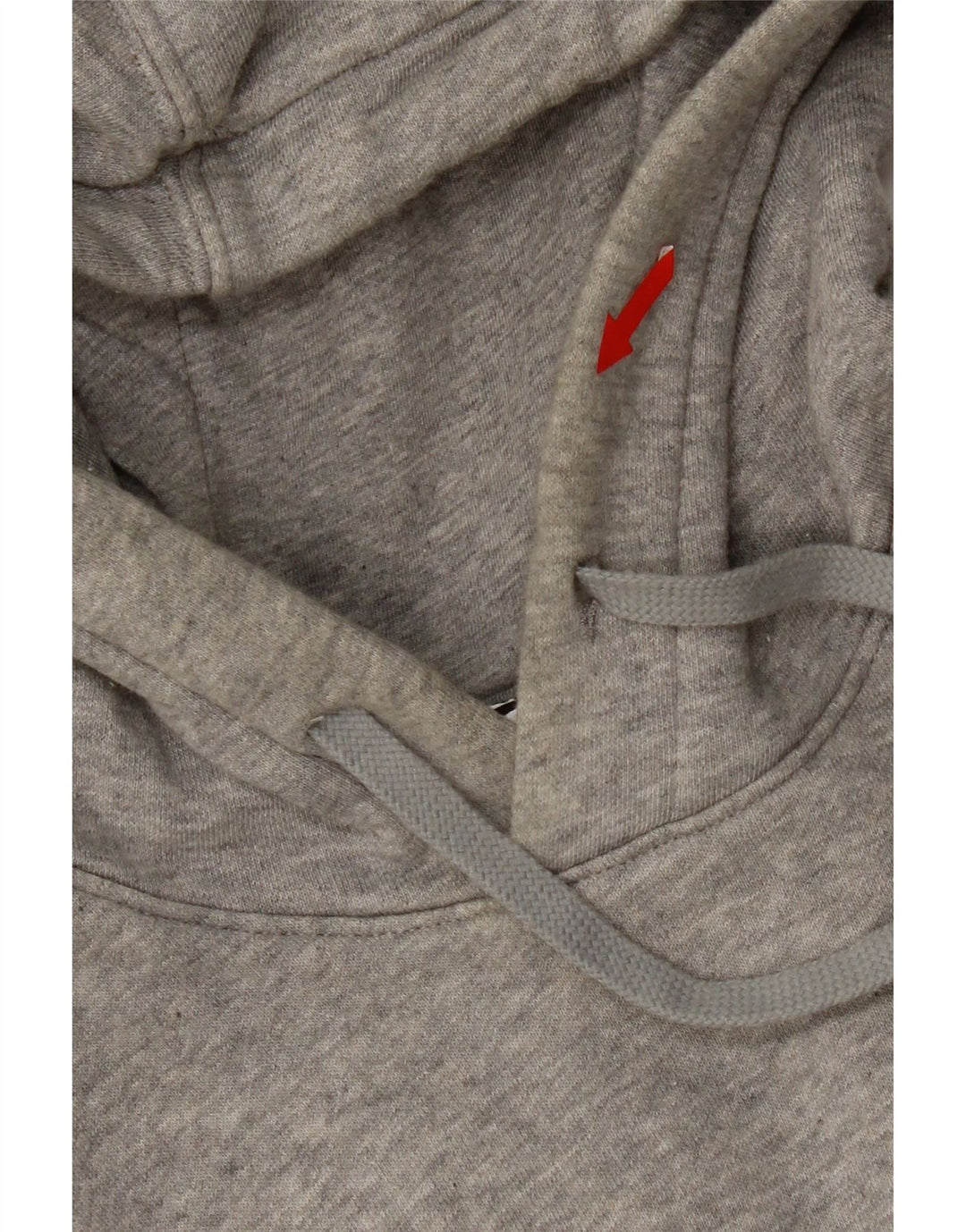 Nike Jersey con capucha y estampado gráfico de algodón moteado en gris medio