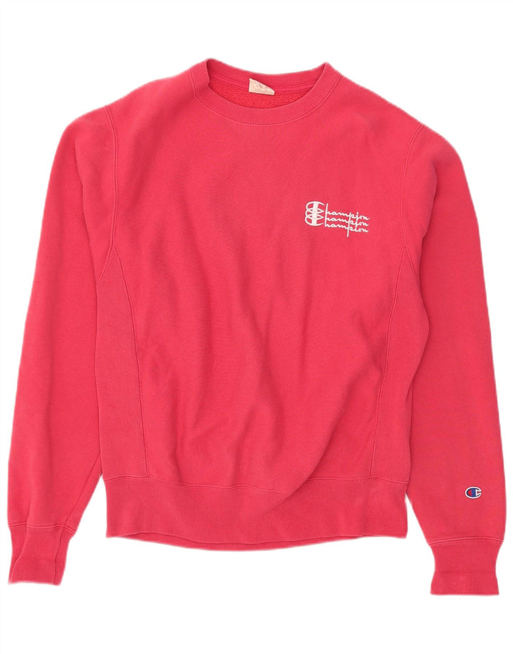 Champion Sudadera extragrande para mujer, talla 10, algodón rosa pequeño
