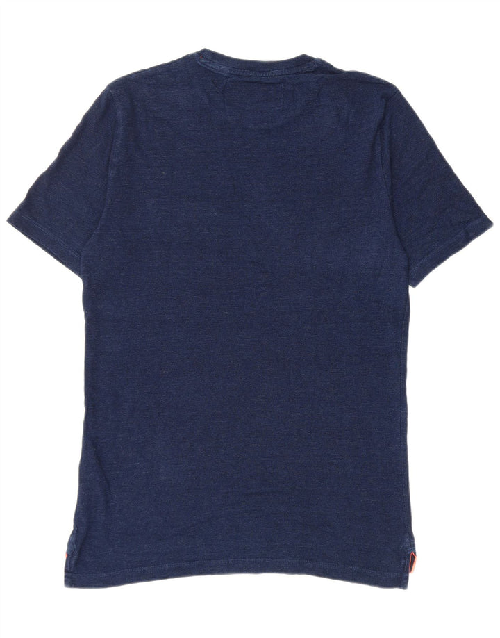 Superdry Hombre Camiseta Top Small Azul Marino Algodón