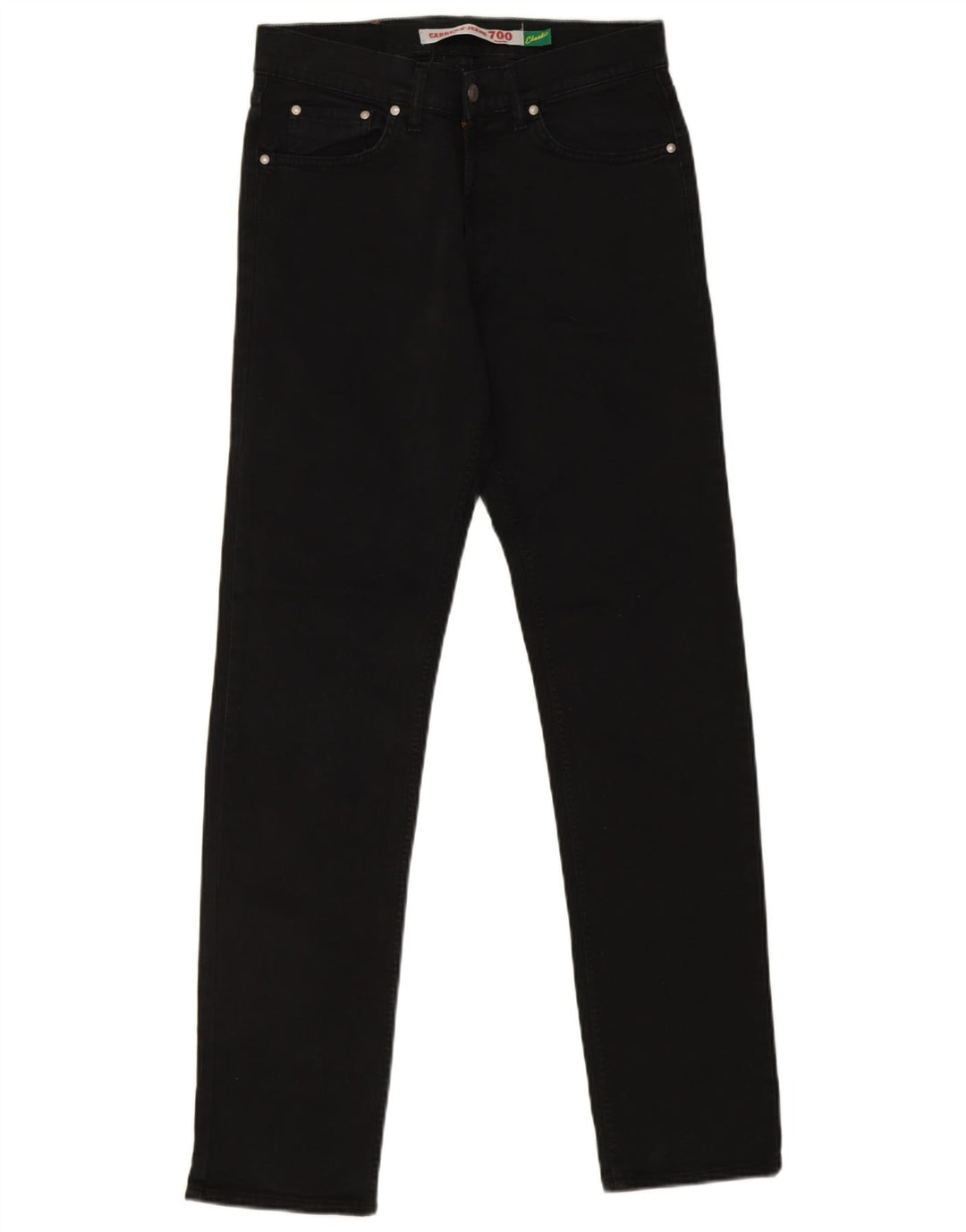 Carrera Jeans rectos 700 para hombre W31 L33 Algodón negro