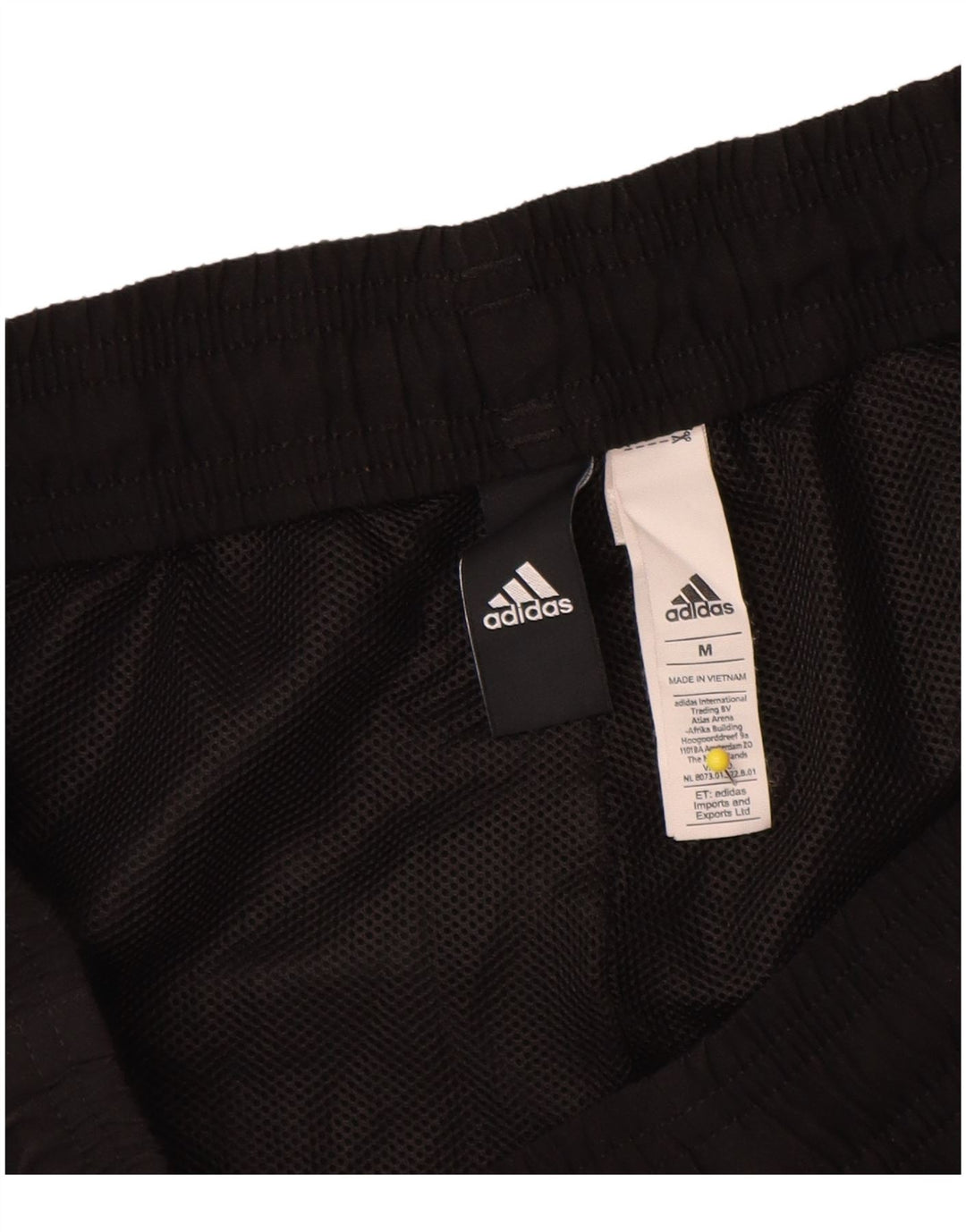 Adidas Pantalones cortos deportivos gráficos para hombre Poliéster negro mediano