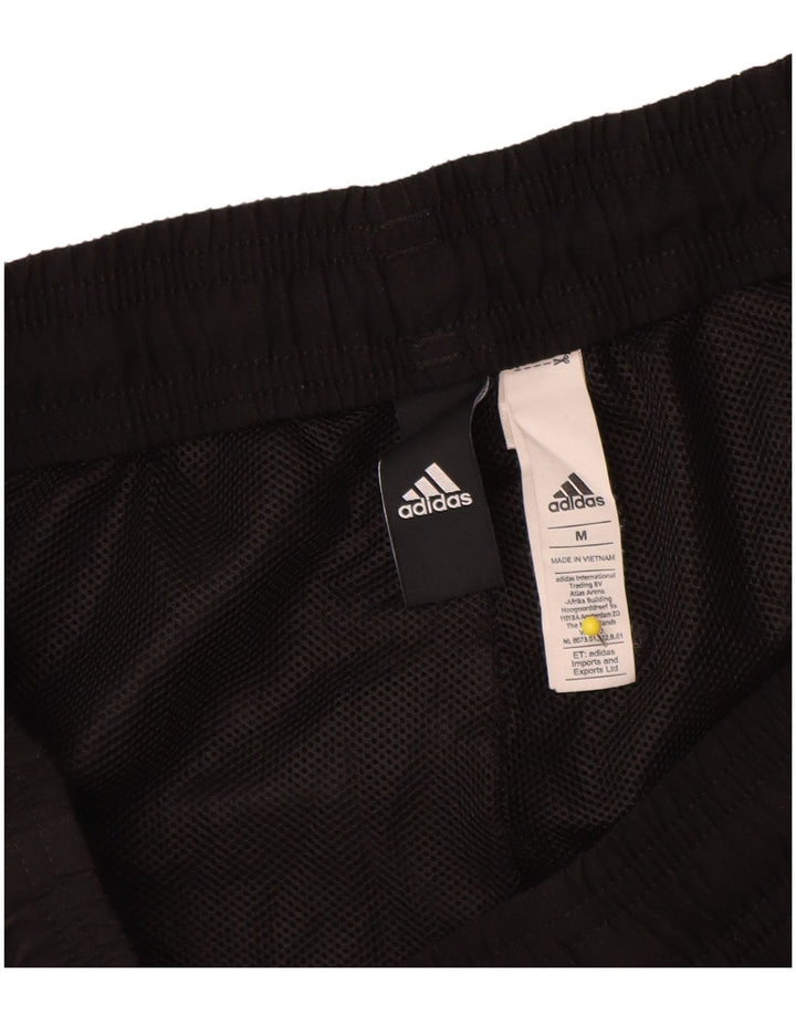 Adidas Pantalones cortos deportivos gráficos para hombre Poliéster negro mediano