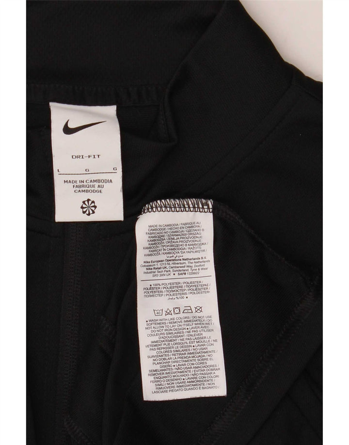 Nike - Chaqueta de chándal para hombre, talla grande, poliéster negro