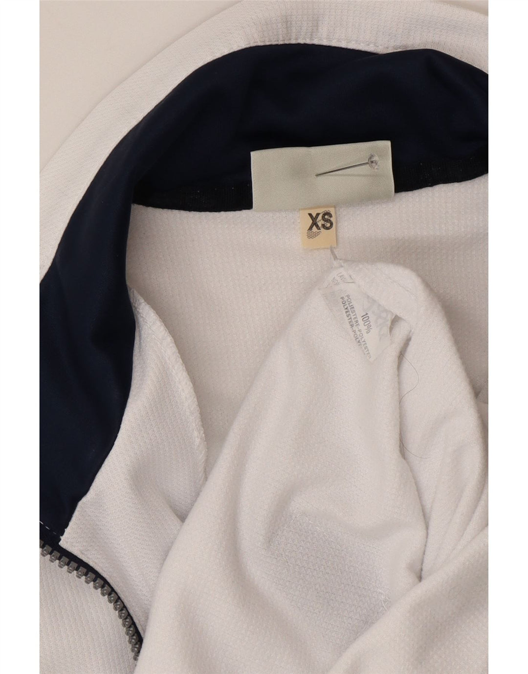 ASICS Chaqueta de chándal holgada para hombre XS Poliéster blanco