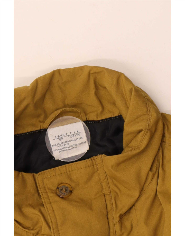 Chaqueta utilitaria vintage para hombre IT 52 XL Poliéster amarillo