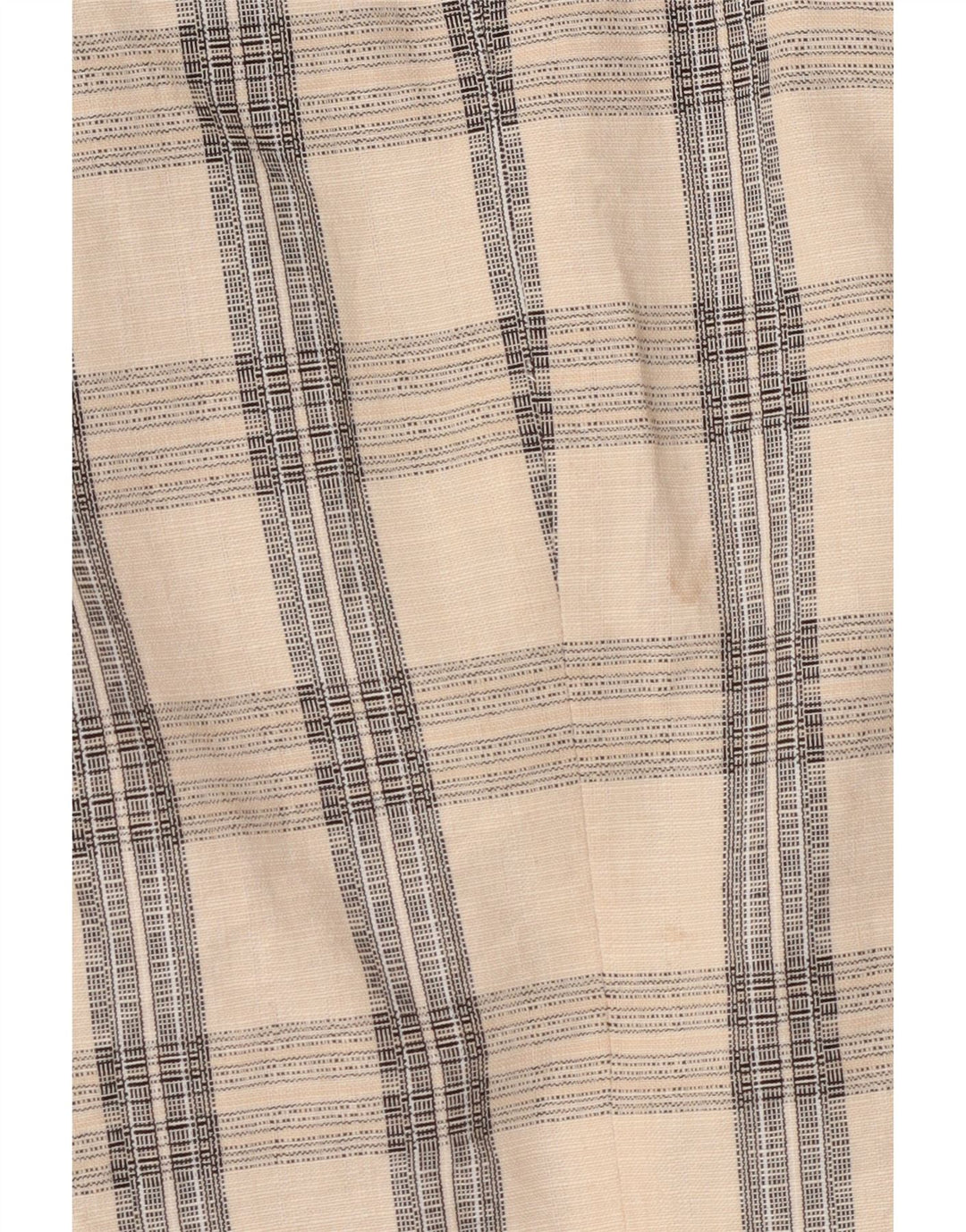 Zara Hombre Chaqueta Blazer De Doble Botonadura UK 38 Acetato De Cuadros Beige Medio