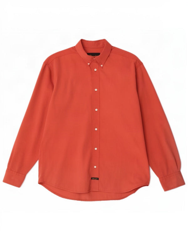 Wrangler Camisa Western Hombre Poliéster Rojo Mediano