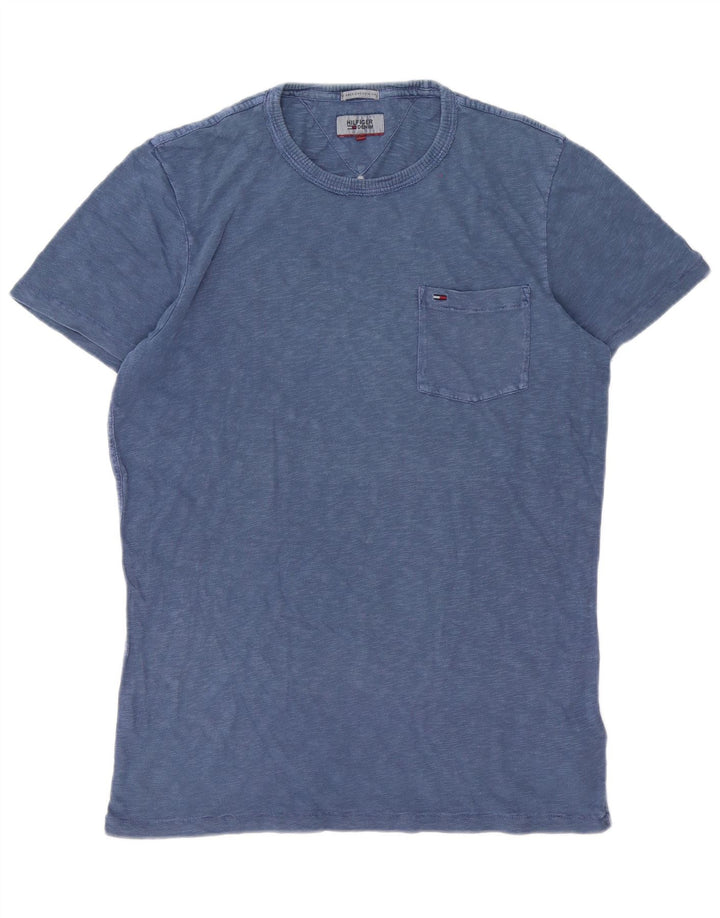 Tommy Hilfiger - Camiseta para hombre, talla grande, algodón azul