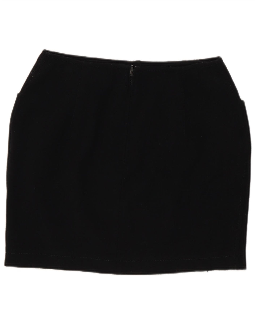 Marella Minifalda para Mujer UK 10 Small W26 Lana Negra