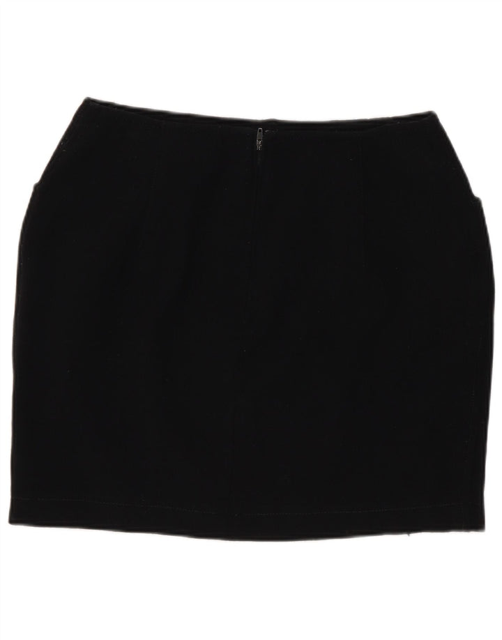 Marella Minifalda para Mujer UK 10 Small W26 Lana Negra