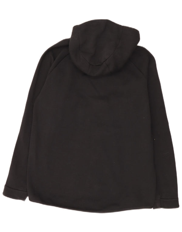 Nike - Sudadera con capucha y cremallera para hombre, talla grande, algodón negro
