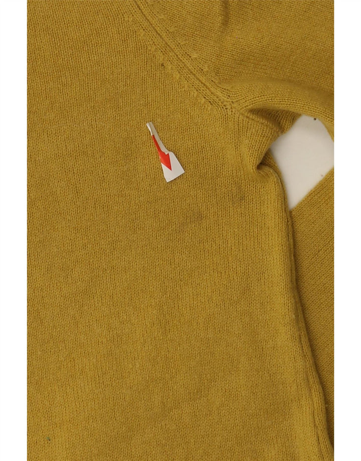 Hobbs Jersey de cuello vuelto para mujer UK 10 Small Lana amarilla