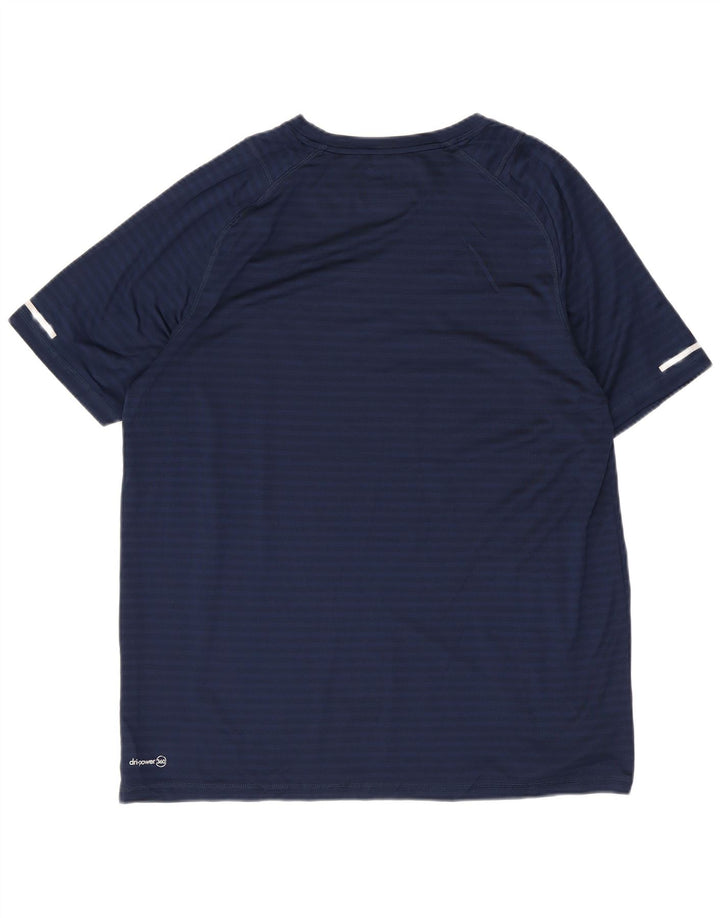 Russell Athletic - Camiseta para hombre, talla grande, poliéster a rayas, color azul marino