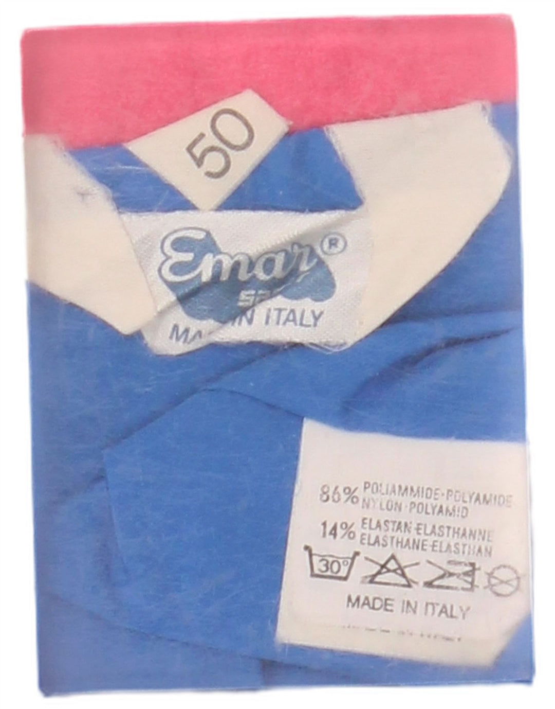 VINTAGE Chaqueta superior de chándal para hombre IT 50 Bloque de color multicolor medio