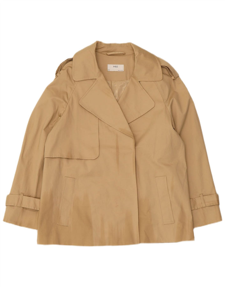 Marks & Spencer Gabardina para hombre UK 10 Small Algodón beige
