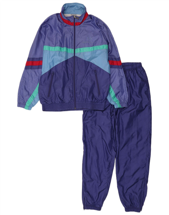 Sergio Tacchini Chándal completo para hombre IT 46 Small Blue Colourblock Poliamida