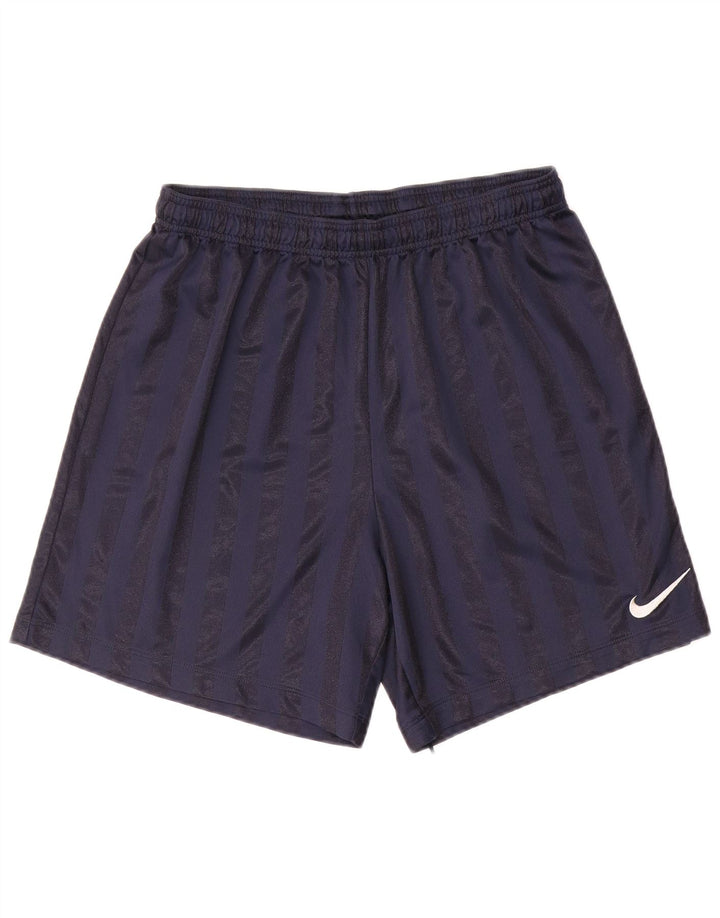 Nike - Pantalones cortos deportivos para hombre, talla grande, color azul marino a rayas