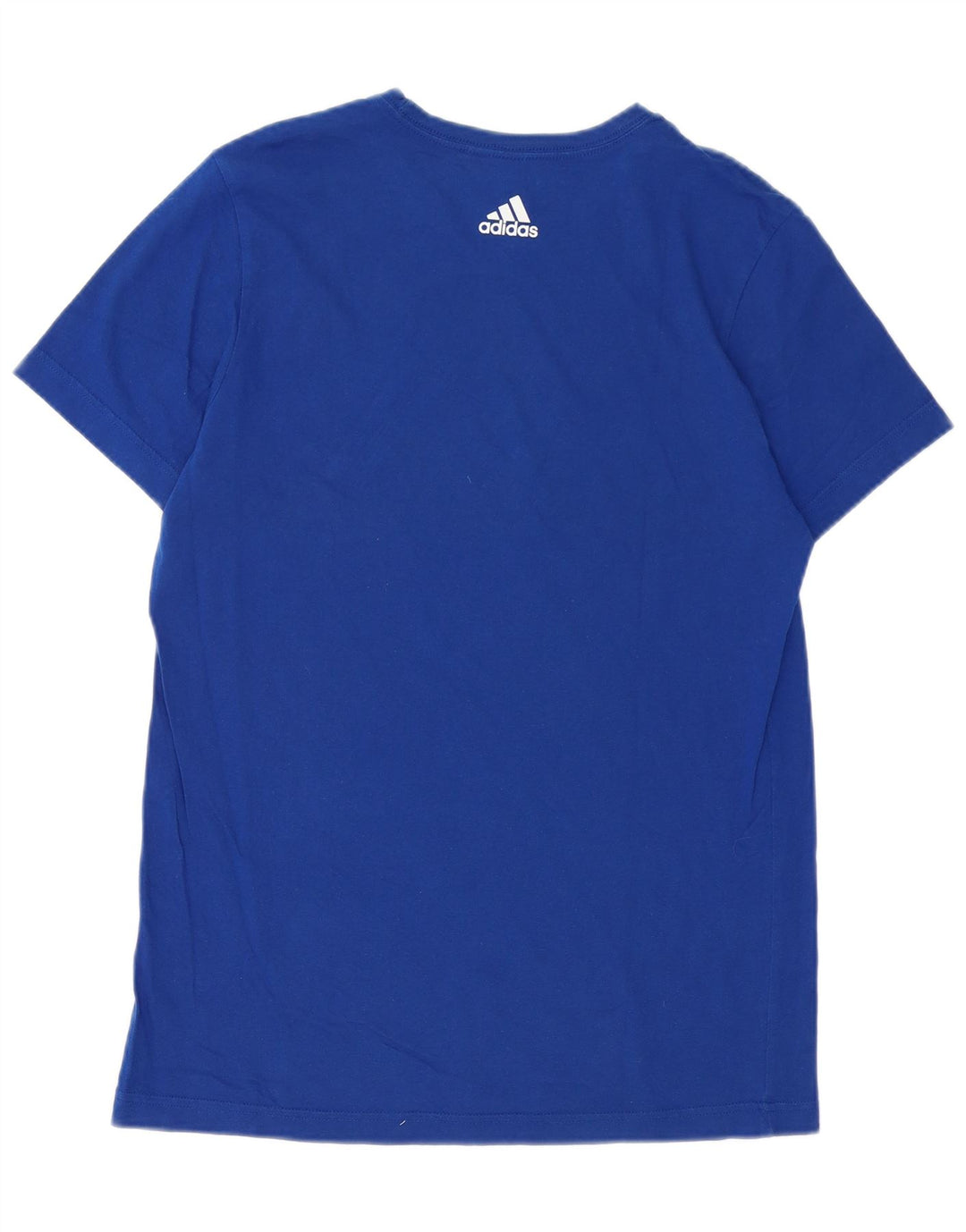 Adidas Hombre Camiseta Gráfica Top Azul Medio