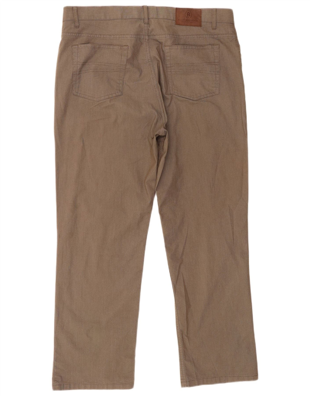 Marks & Spencer Pantalón chino azul Harbor para hombre W38 L29 Cuadros marrones