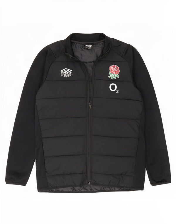 Umbro Chaqueta acolchada de rugby Inglaterra para hombre UK 42 XL Poliéster negro