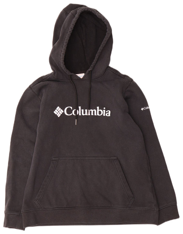 Columbia Sudadera con capucha gráfica para niños 13-14 años Grande Algodón negro