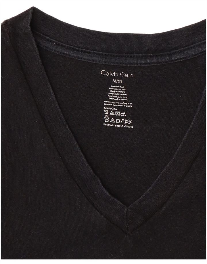 CALVIN KLEIN Camiseta para hombre Top Medium Black Cotton