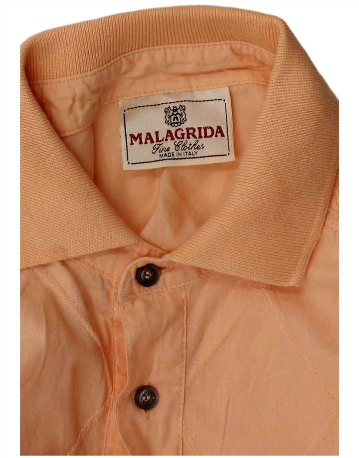Malagrida Camisa tipo jersey para hombre grande naranja