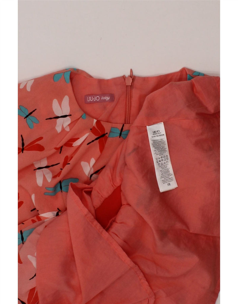 LIU JO Baby Girls Abstract Pattern A-Line Dress 18-24 Months Pink Vintage Liu Jo and Second-Hand Liu Jo from Messina Hembry 