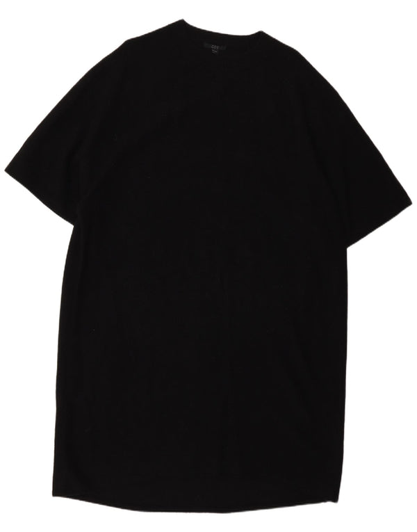 Cos Vestido tipo jersey de manga corta extragrande para mujer UK 10 Small Lana negra