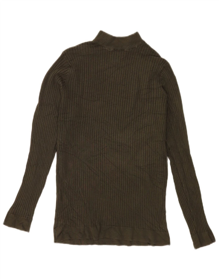 Zara Hombre Top Manga Larga Small Viscosa Caqui